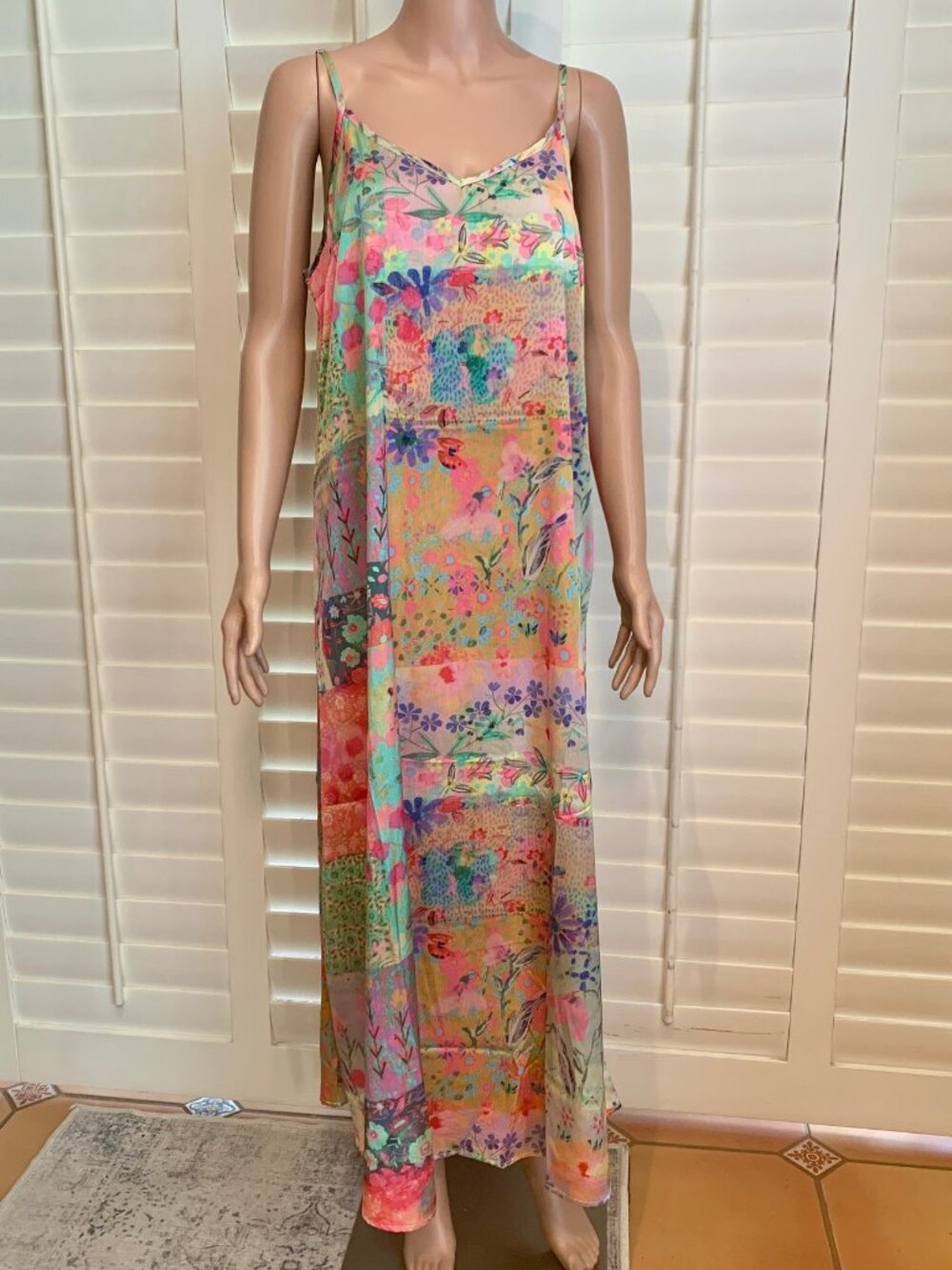 Natural Life Silky Slip Dress-Large